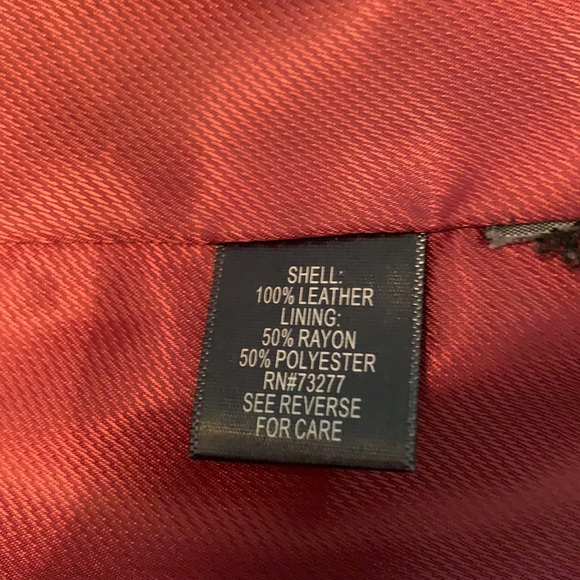 croft & barrow 100% Leather Coat with Hood - Picture 6 of 7